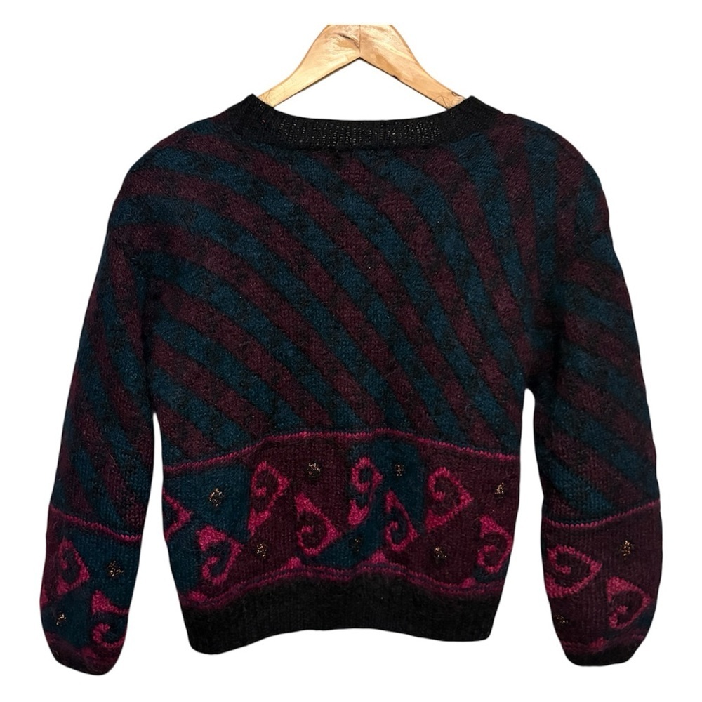 Segrets by Sigrid Olson Vintage Mohair Wool Sweater Cardigan Womens size Medium - Picture 7 of 9